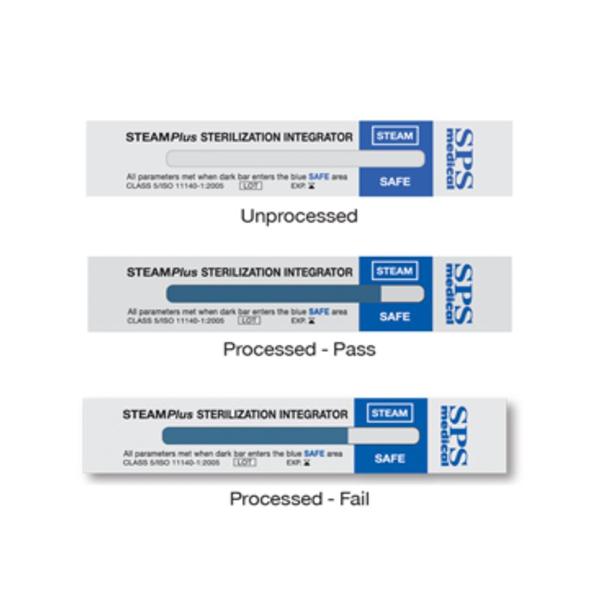 Integrator Sterilization STEAMPlus With Pass Fail Readout 1000/Ca